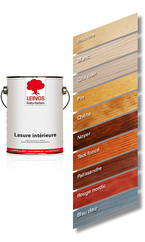 Lasure intérieure 261  LEINOS Naturfarben - Öle und Farben - von NATUR aus  GUT